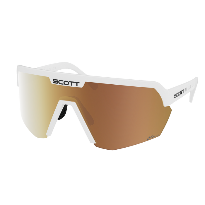 SCOTT Sport Shield Light Sensitive Sunglasses in White Matt, main view