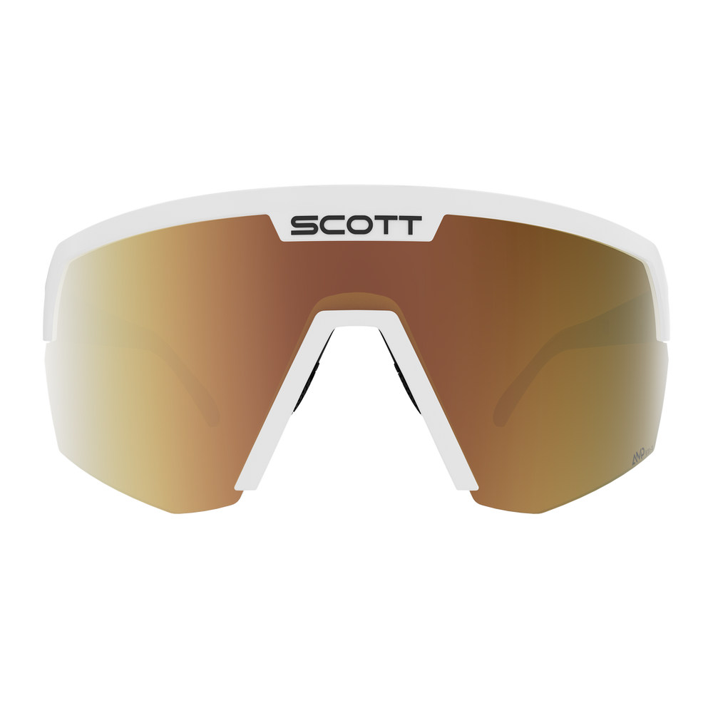 SCOTT Sport Shield Light Sensitive Sunglasses in White Matt, view 2