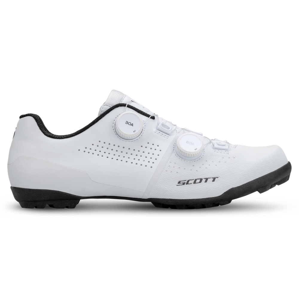 SCOTT Gravel RC Carbon Shoe in White/Black, view 3