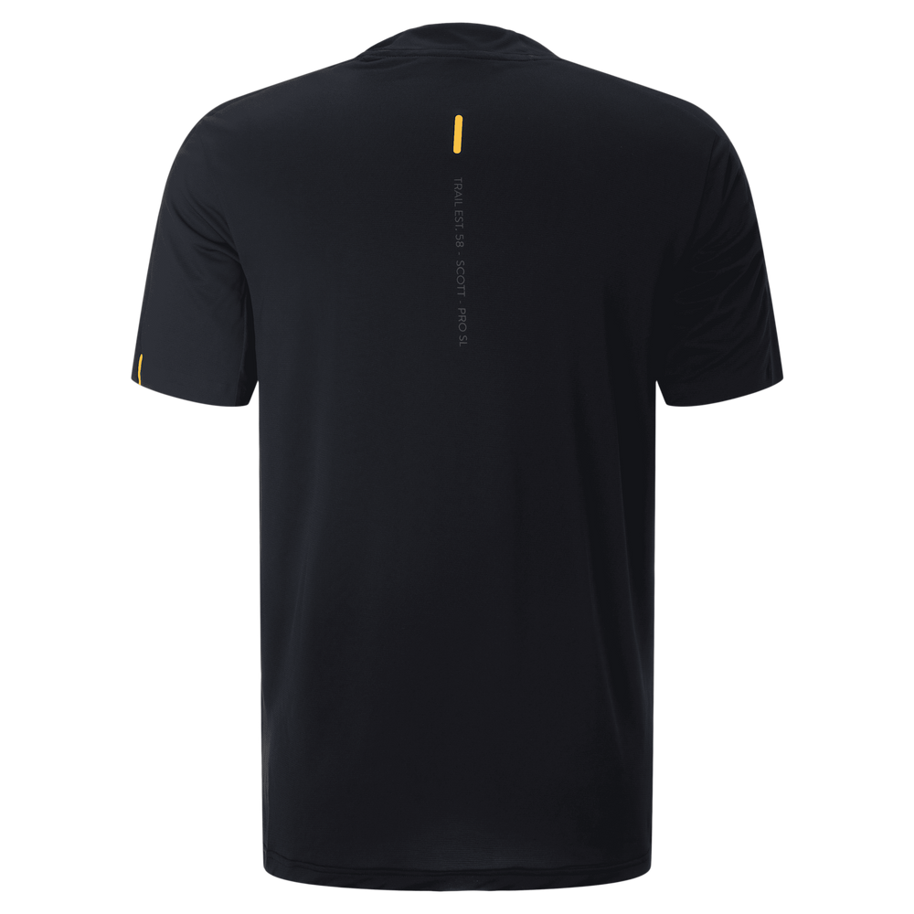 SCOTT Vertic Pro SL Short-sleeve Men's Tee in Portobello Beige/Sapling Green, view 2