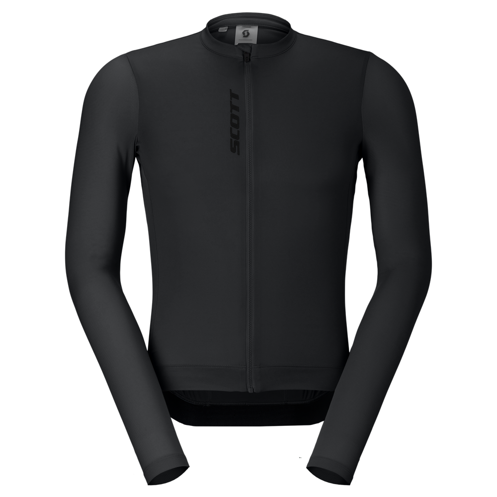 SCOTT Pro Long-sleeve Men's Jersey in Black, main view