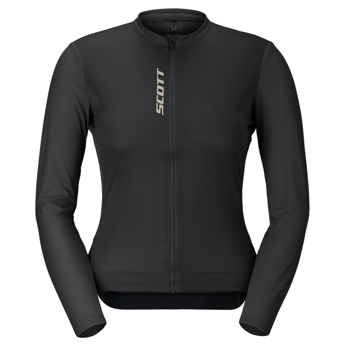 SCOTT Pro Long-sleeve Women's Jersey in Black, main view