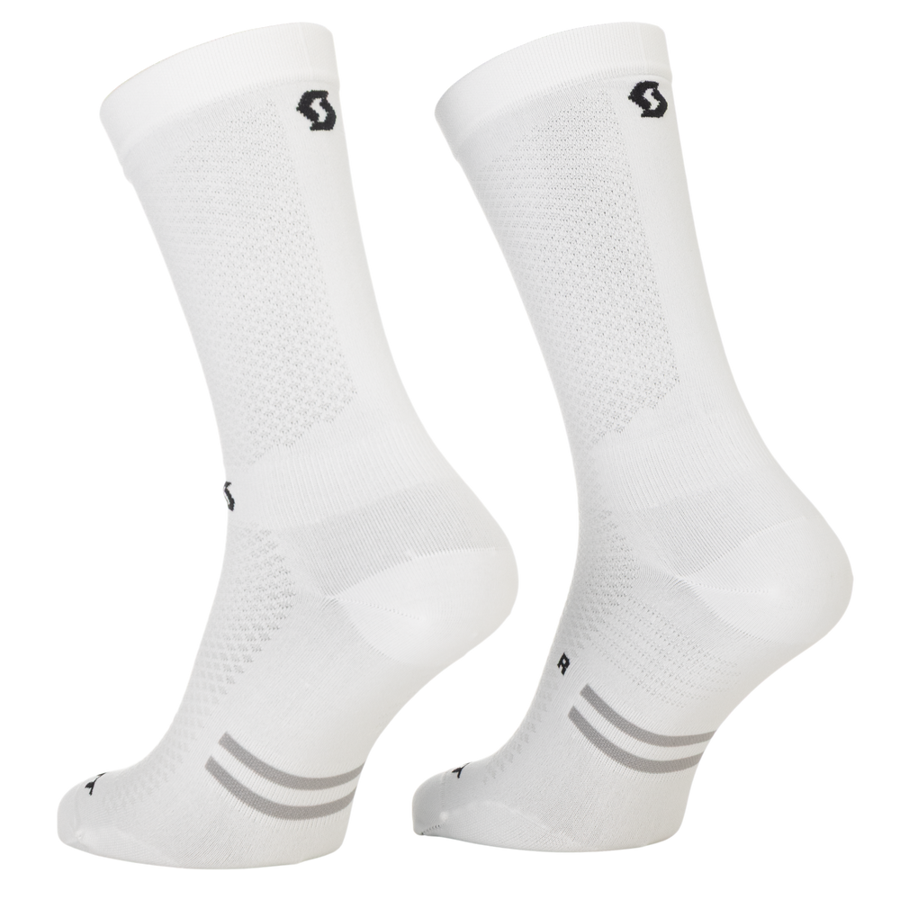 SCOTT Performance Light Crew Sock in White, view 2