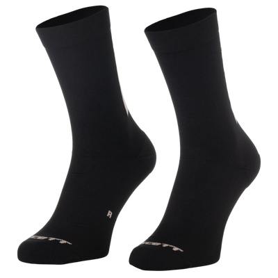 SCOTT Block Stripe Crew Sock in Black/Faded Pink, main view