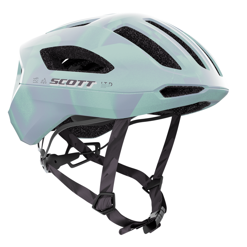 2026 SCOTT Sierra MIPS Cycling Helmet in Prism Aqua Green, view 2