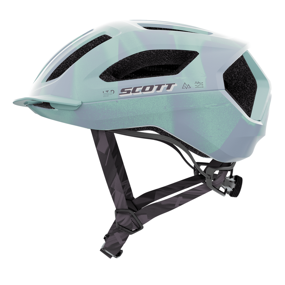 2026 SCOTT Sierra MIPS Cycling Helmet in Prism Aqua Green, view 3