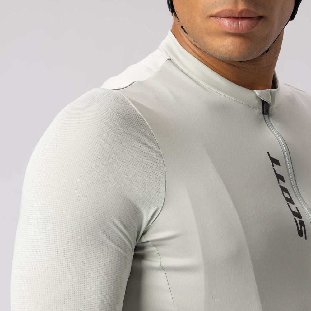 SCOTT Pro Long-sleeve Men's Jersey in Black, view 3