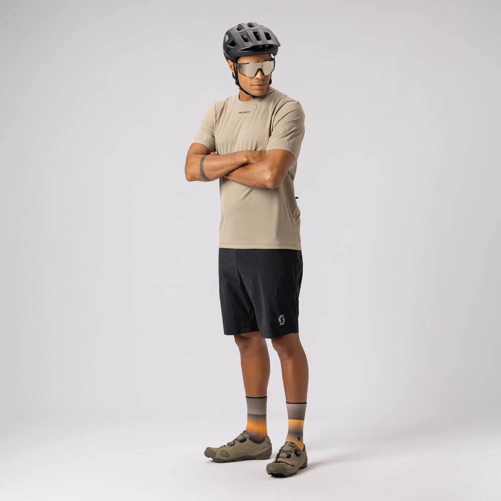 SCOTT Vertic Pro Tech SL Short-sleeve Men's Tee in Clay Purple, view 3