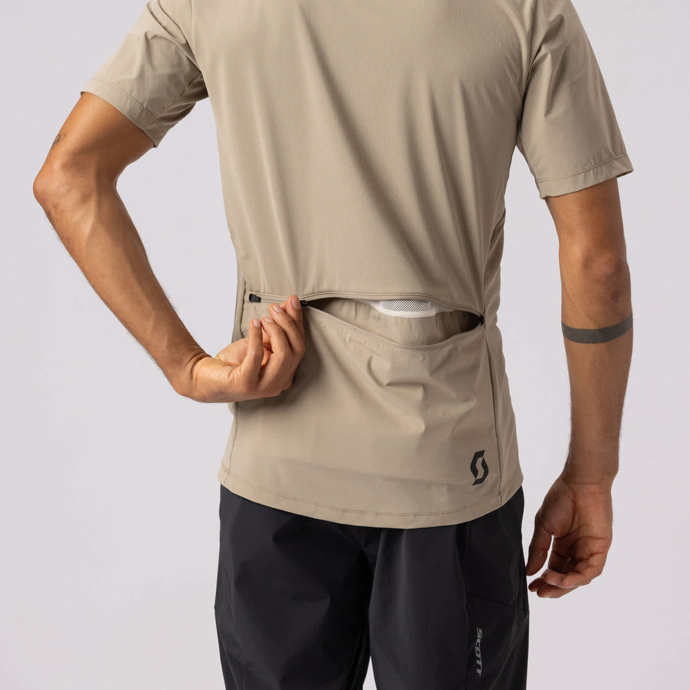SCOTT Vertic Pro Tech SL Short-sleeve Men's Tee in Clay Purple, view 6