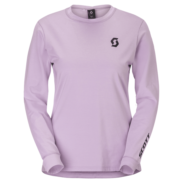 SCOTT Vertic Pro Mid Long-sleeve Women's Tee in Sherbet Purple, main view