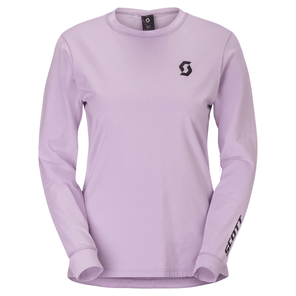 SCOTT Vertic Pro Mid Long-sleeve Women's Tee in Sherbet Purple, main view