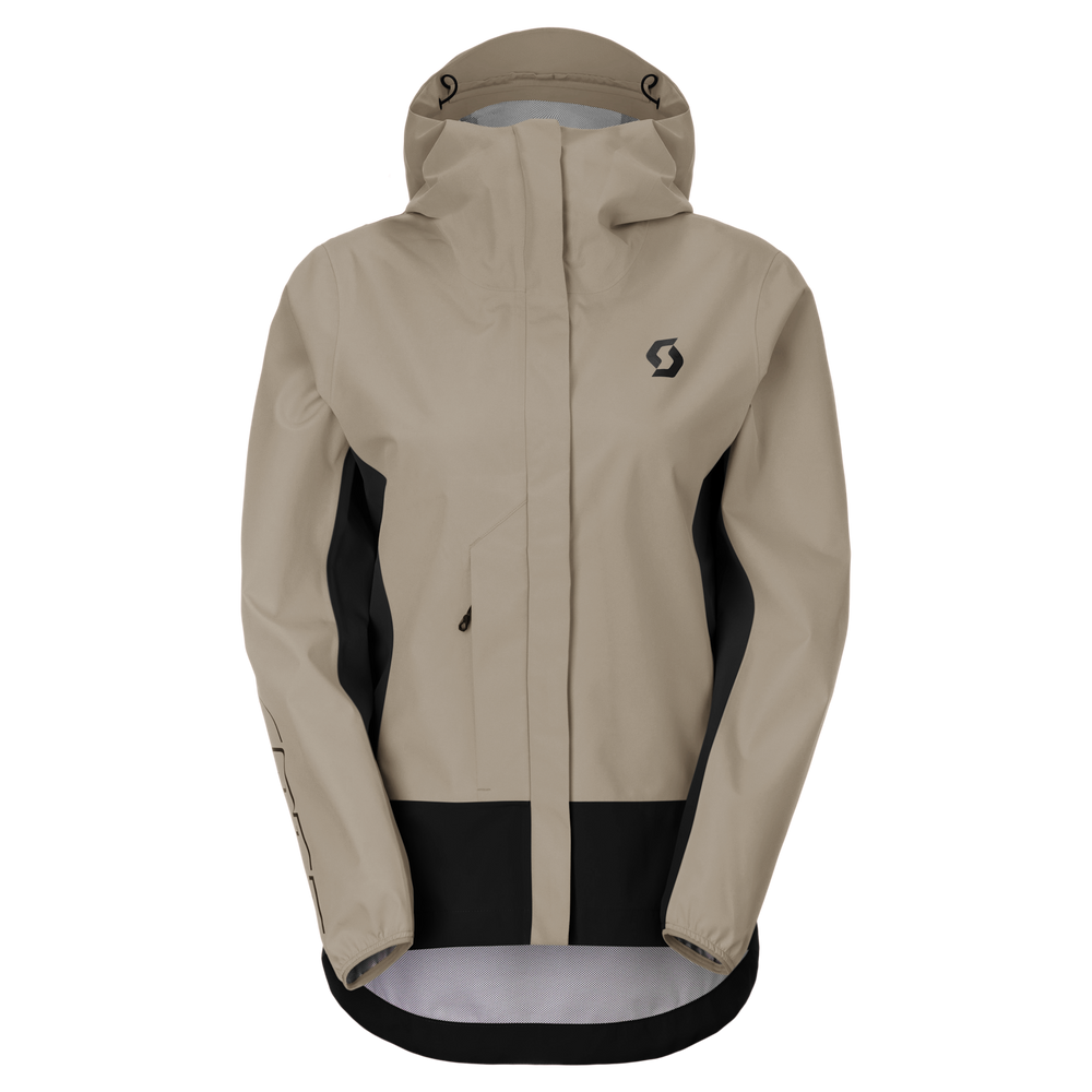 SCOTT Vertic 2.5 Layer Waterproof Women's Jacket in Portobello Beige/Black, main view