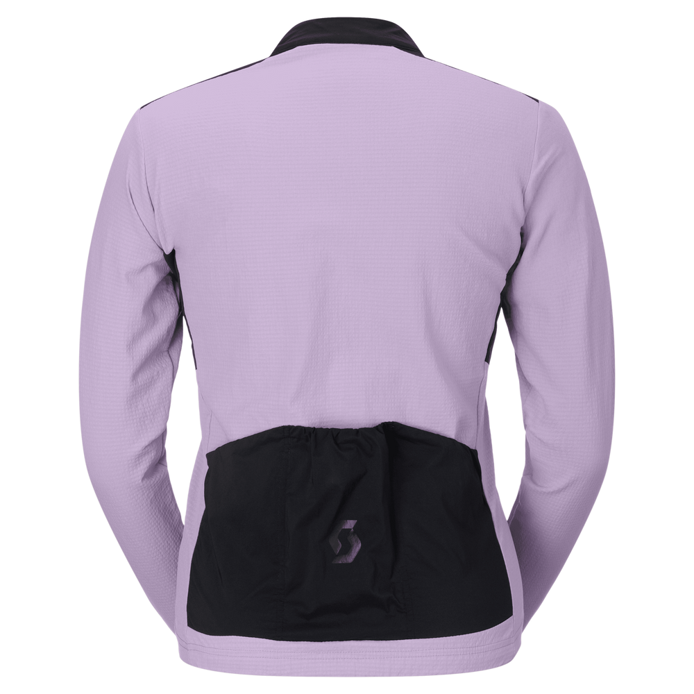 SCOTT Endurance Warm Long-sleeve Women's Jersey in Sherbet Purple/Black, view 2