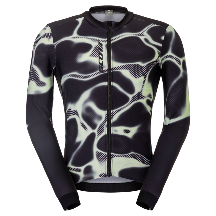 SCOTT Pro Mid Long-sleeve Men's Jersey in Vapour Green/Black, main view