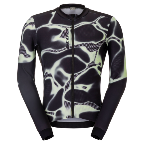 SCOTT Pro Mid Long-sleeve Men's Jersey in Vapour Green/Black, main view