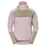 SCOTT Vertic Pro Warm Women's Hoodie in Wax Pink/Portobello Beige, main view