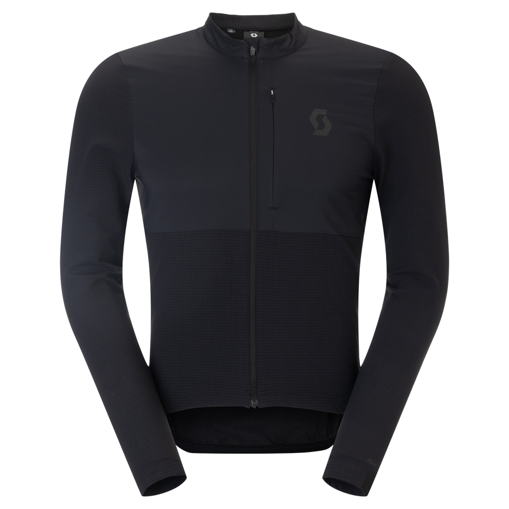 SCOTT Endurance Warm Long-sleeve Men's Jersey in Black, main view