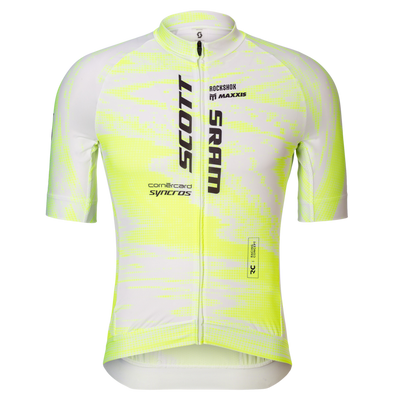 SCOTT RC Pro Short-sleeve Men's Jersey in Clay Purple/Sapling Green, main view