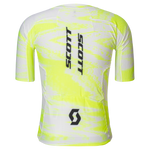 SCOTT RC Ultd Aero Short-sleeve Men's Jersey in Safety Yellow/White, view 2