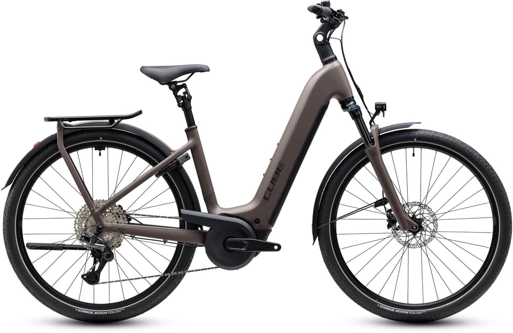 Cube Kathmandu Hybrid One 800 Electric Hybrid Bike in Cedar/Chrome | 2027