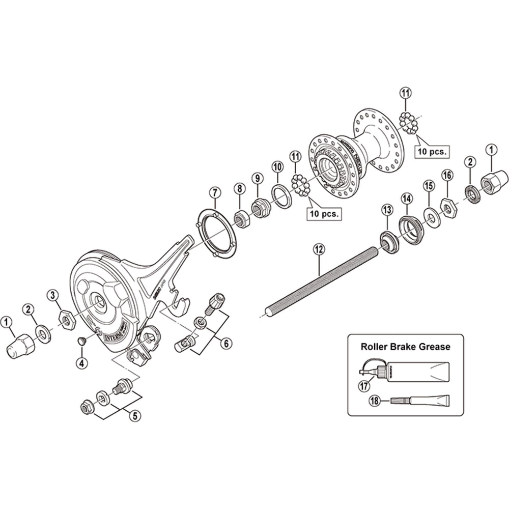 Shimano HB-NX50 left hand dust cap