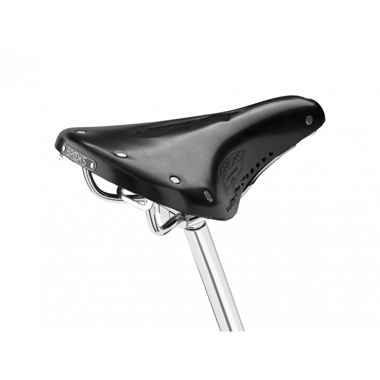 Brooks B17 Carved Short (Ladies) in Black