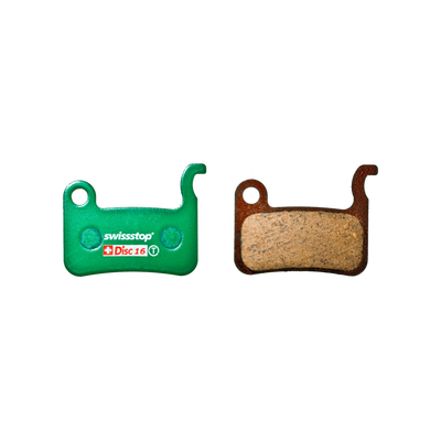 SwissStop Disc 16 Pads - Shimano MTB - XTR, XT, SLX in Green