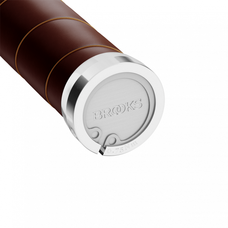 Brooks Slender Leather Grips in Brown