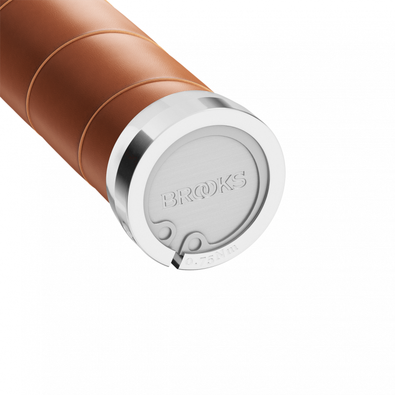 Brooks Slender Leather Grips in Honey