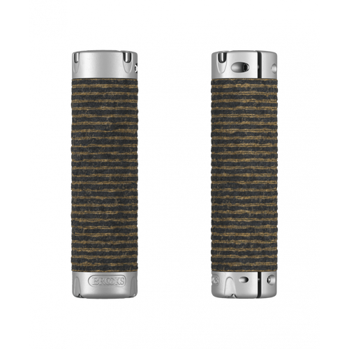 Brooks Plump Leather Grips in Black