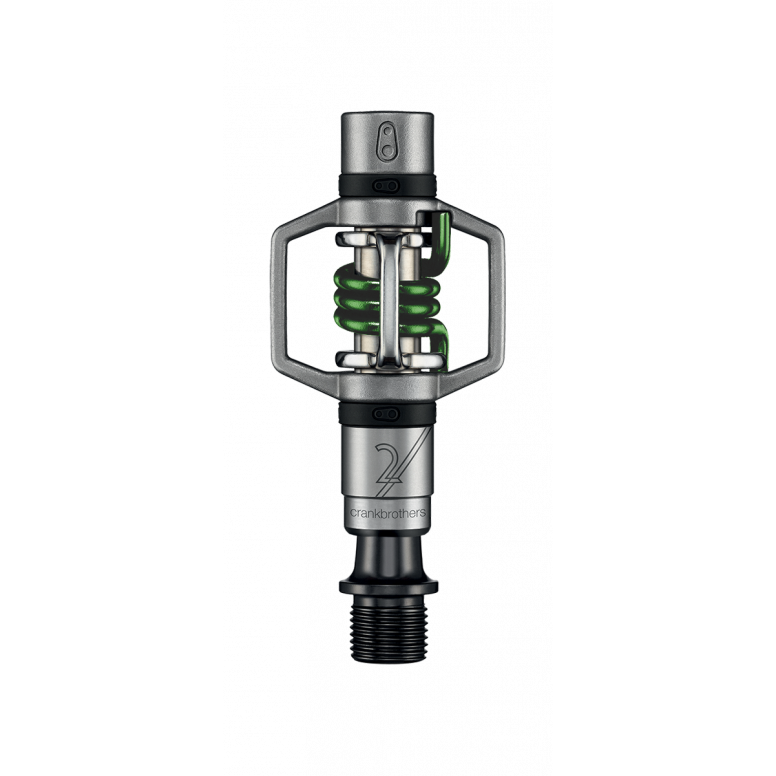 Crankbrothers Eggbeater 2 in Silver/Green