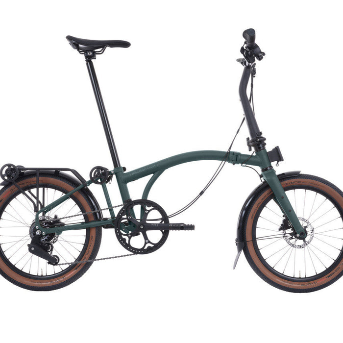 Brompton G Line 8 Speed Folding Bike Size M With Rack in Forest Green