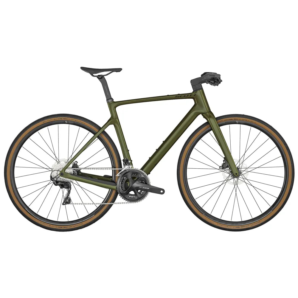 2024 SCOTT Metrix 10 Carbon Hybrid Bike in Green
