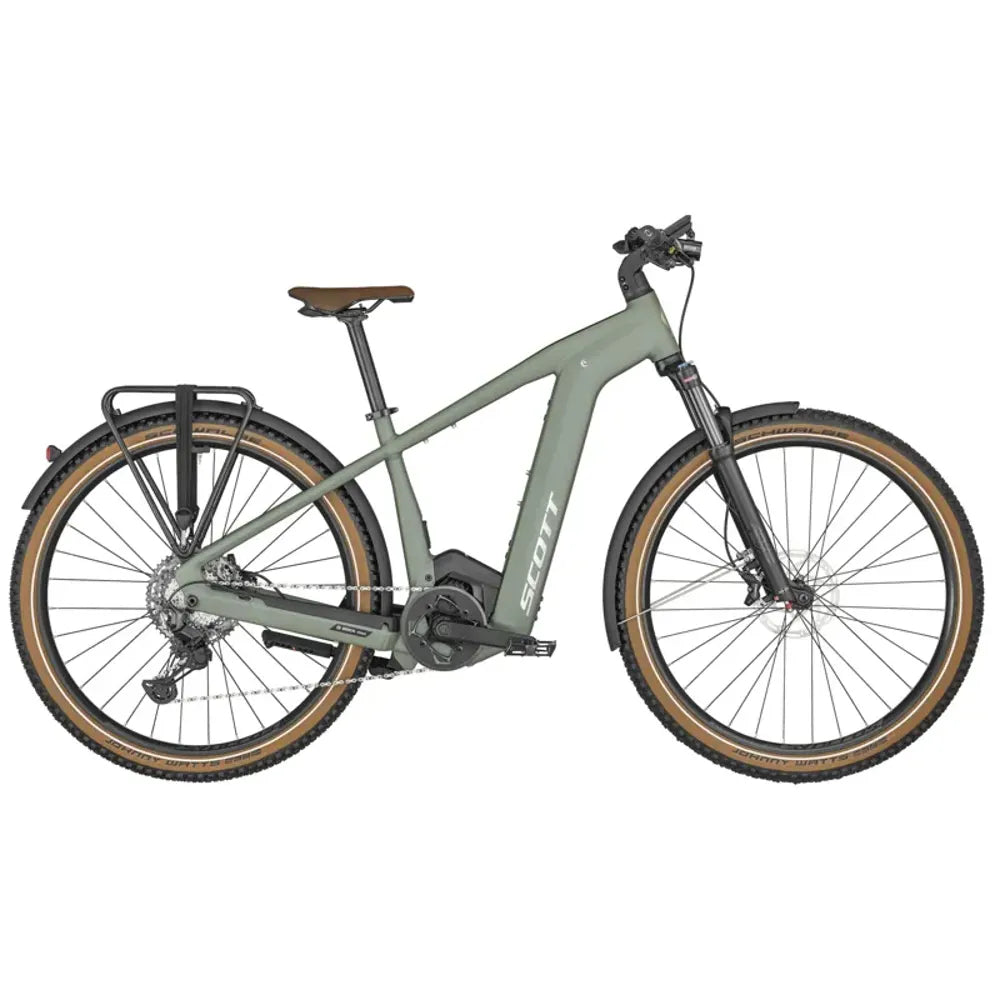 2023 Scott Axis eRIDE 10 Mens Electric Hybrid Bike in Grey