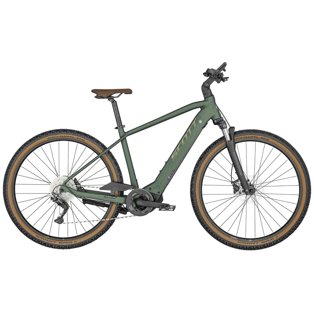 2023 SCOTT Sub Cross eRIDE 10 Men's Electric Hybrid Bike in Green