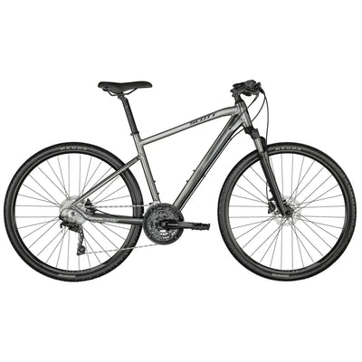 2023 SCOTT Sub Cross 20 Men's Disc Hybrid Bike in Silver