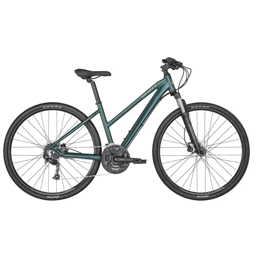 2023 SCOTT Sub Cross 40 Lady Disc Hybrid Bike in Green