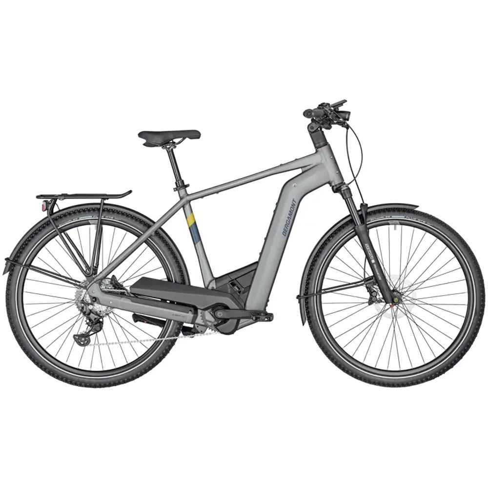 2024 Bergamont E-Horizon Premium SUV Gent Electric Hybrid Bike in Grey