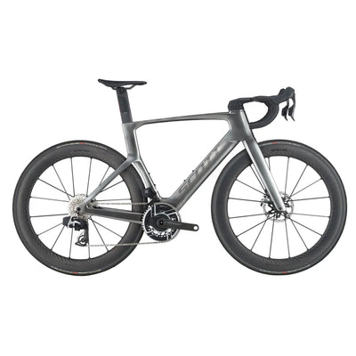 2024 SCOTT Foil RC Ultimate RED eTap AXS Carbon Road Bike in Silver