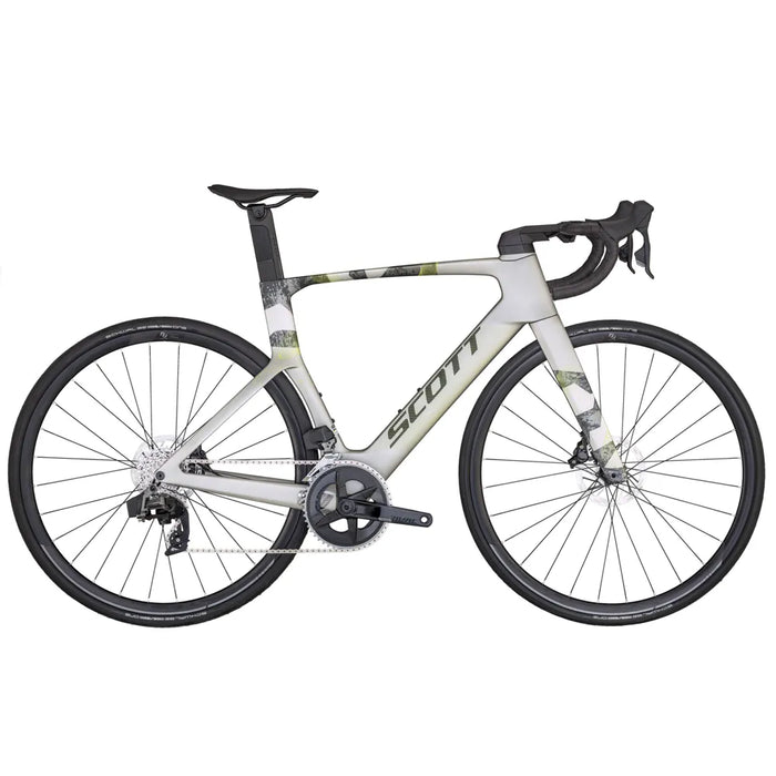 2024 SCOTT Foil RC 30 Rival AXS Carbon Road Bike in Silver