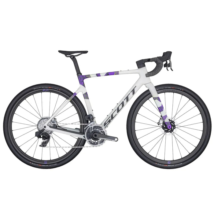 2024 SCOTT Addict Gravel RC Red eTap AXS Gravel Bike in White