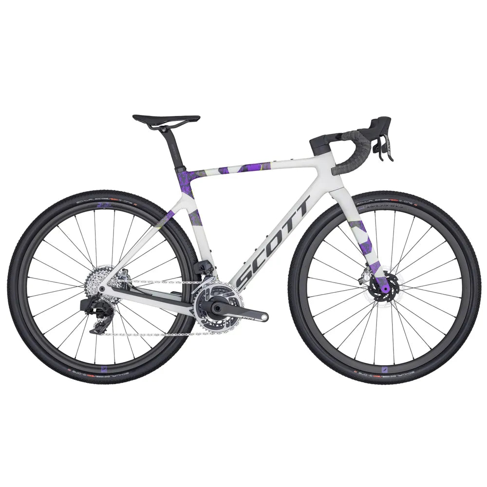 2024 SCOTT Addict Gravel RC Red eTap AXS Gravel Bike in White