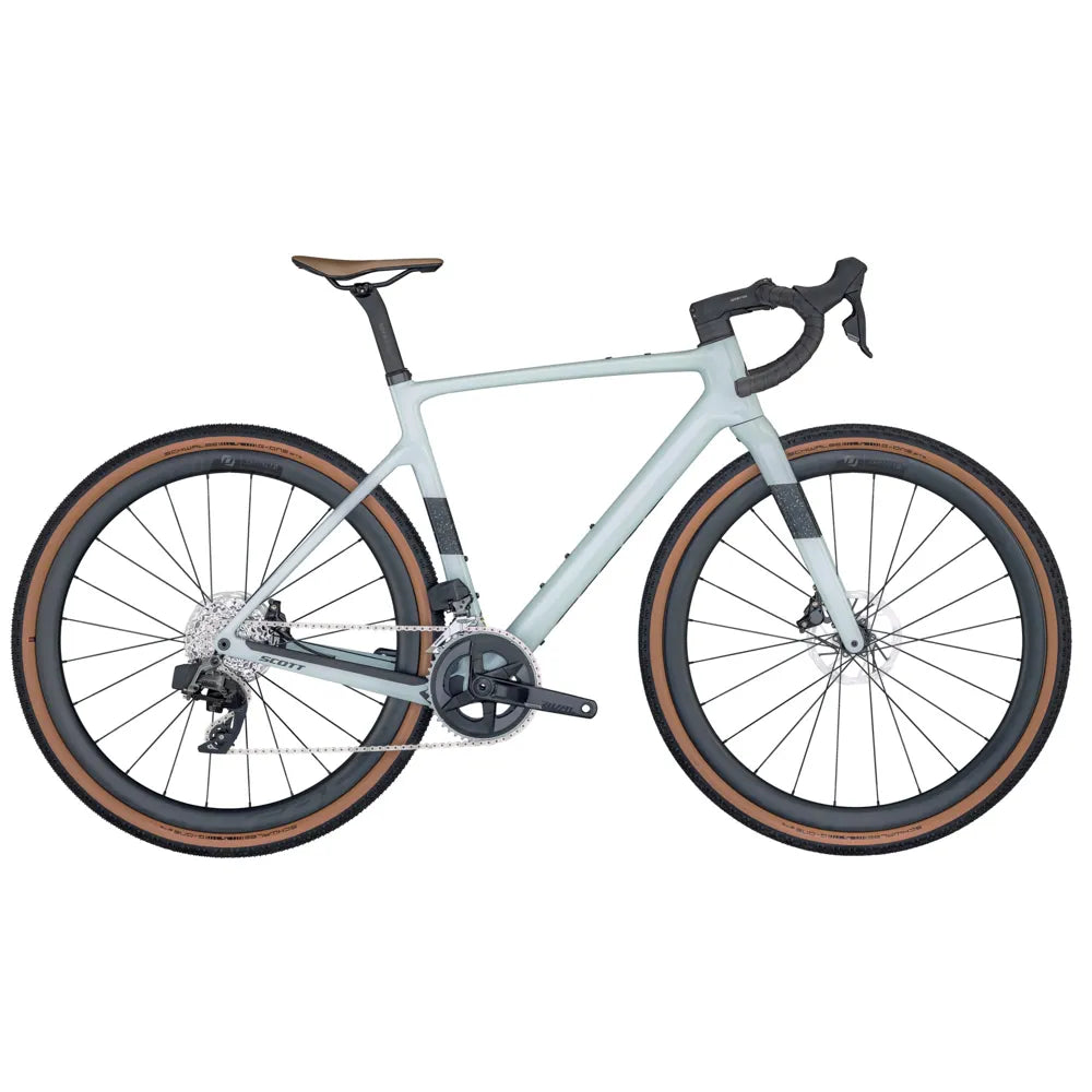 2024 SCOTT Addict Gravel 20 Rival eTap AXS Gravel Bike in White