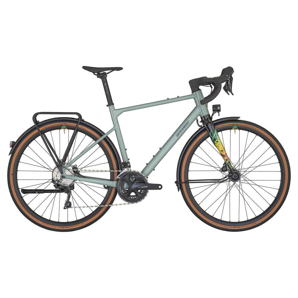 Bergamont Grandurance Rd 7 Gravel Bike In Shiny Rainy Green