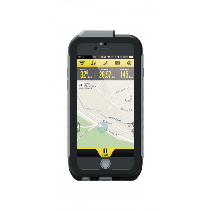 Topeak iPhone 6+/6s+ Weatherproof Ridecase in Black/Grey