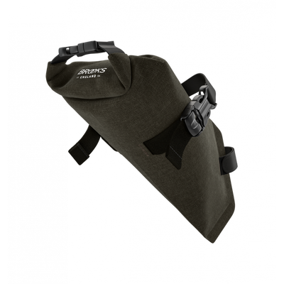 Brooks Scape Saddle Roll Bag in Mud Green