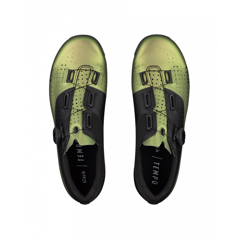 Fizik R4 Tempo Overcurve Wide in Iridescent Green/Black