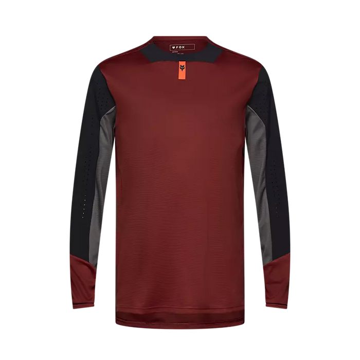 Fox Racing Defend Long Sleeve Jersey in Rust