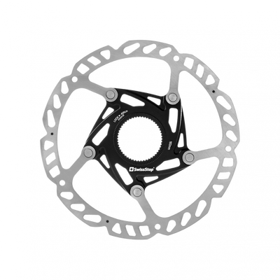 SwissStop Catalyst Race - Centre Lock in Silver/Black