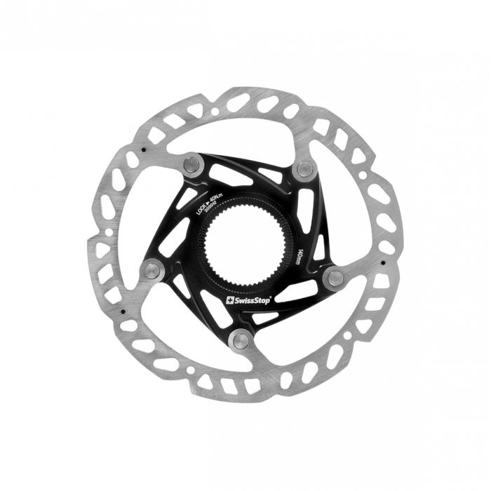 SwissStop Catalyst Race - Centre Lock in Silver/Black